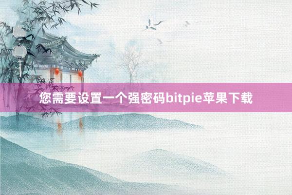   您需要设置一个强密码bitpie苹果下载