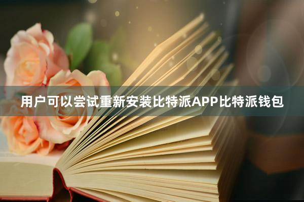   用户可以尝试重新安装比特派APP比特派钱包