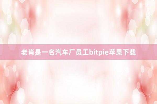   老肖是一名汽车厂员工bitpie苹果下载