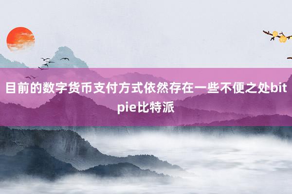   目前的数字货币支付方式依然存在一些不便之处bitpie比特派