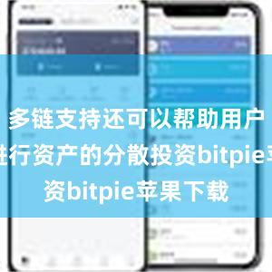   多链支持还可以帮助用户更好地进行资产的分散投资bitpie苹果下载