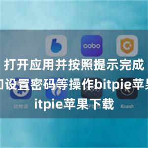   打开应用并按照提示完成注册和设置密码等操作bitpie苹果下载