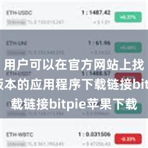   用户可以在官方网站上找到最新版本的应用程序下载链接bitpie苹果下载