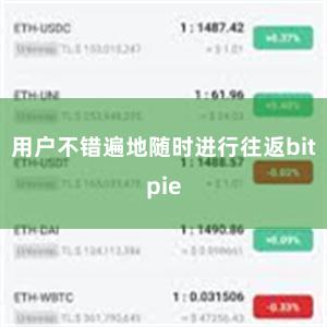 用户不错遍地随时进行往返bitpie