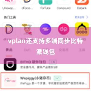 vplan还支持多端同步比特派钱包